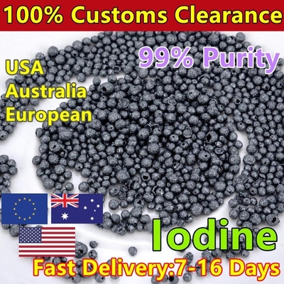 99,9% cristalli di iodio in polvere di iodio sfere CAS 7553-56-2 con elevata purezza 99% viola - cristalli neri 7553-56-2